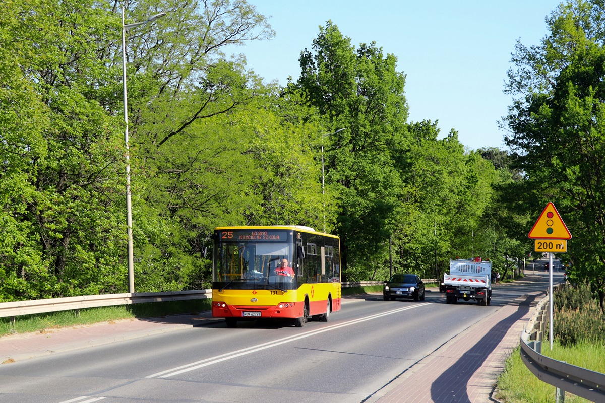 131 (80407)
ZAZ jedzie jako kurs linii numer 25: Grodzisk Maz. Dw. PKP (16:30)-Izdebno KoĹcielne SzkoĹa (17:10). 

