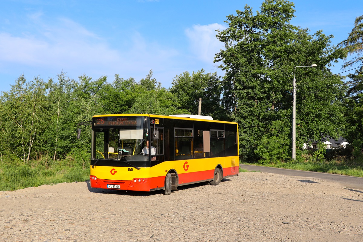 150 (22033)
ZAZ stoi na pętli w trakcie obsługi kursu linii numer 25: Grodzisk Maz. Dw. PKP (6:15)-Izdebno Kościelne Szkoła (6:55). Pozdrowienia dla Kierowcy! 
