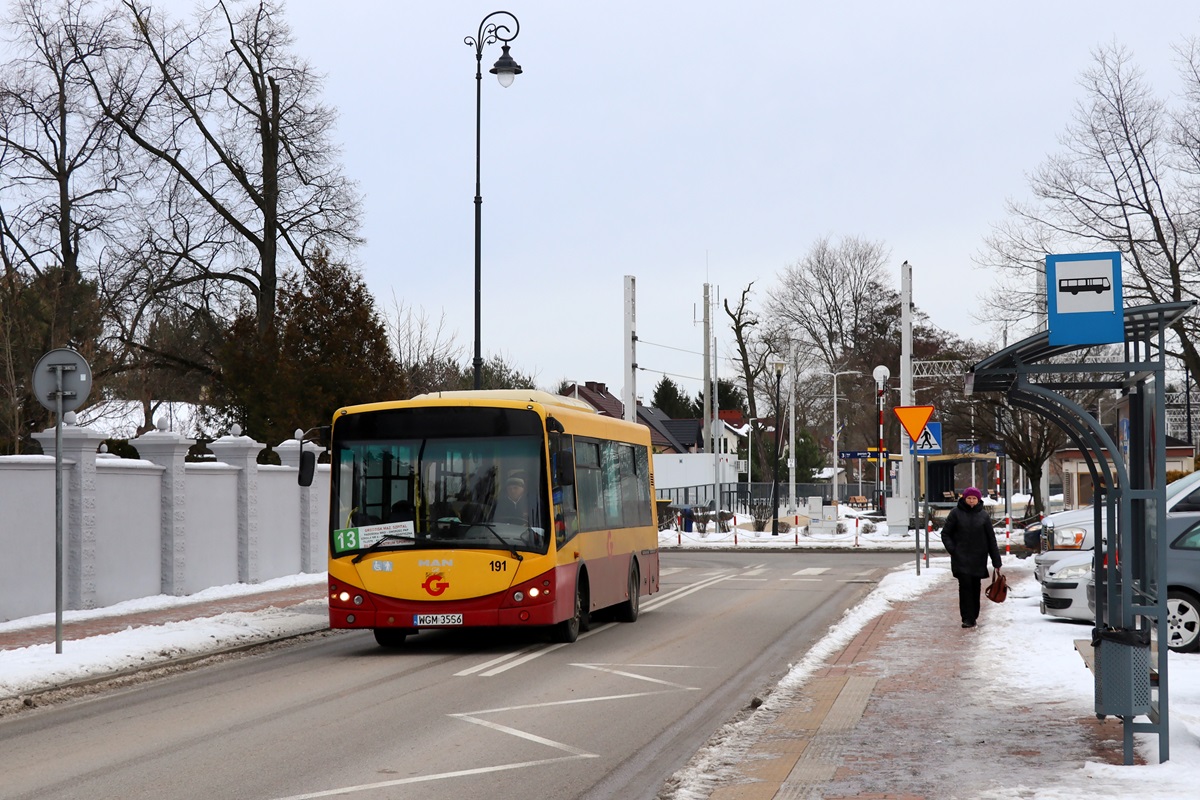 191 (40001)
SanCity jedzie jako kurs linii numer 13: BĹonie Centrum Sportu (8:55)-Grodzisk Maz. Szpital (9:49). Pozdrowienia dla Kierowcy! 
