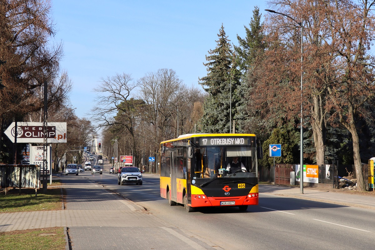 405 (80406)
ZAZ jedzie jako kurs linii numer 17: Grodzisk Maz. Szpital (13:05)-OtrÄbusy WKD (13:55). 
