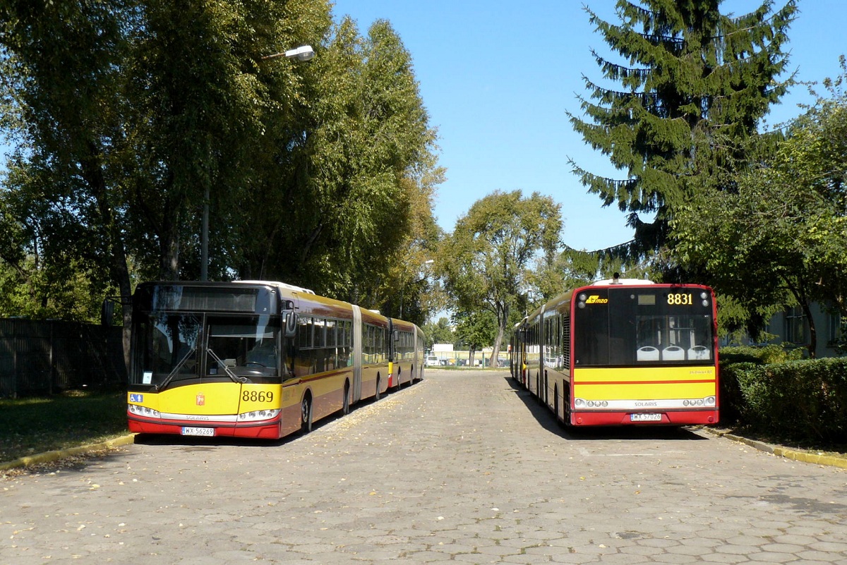 8869
Solaris stoi na terenie zakĹadĂłw remontowych MZA. Obok widoczny jest Solaris Urbino 18 #8831.  
Słowa kluczowe: DTP2011