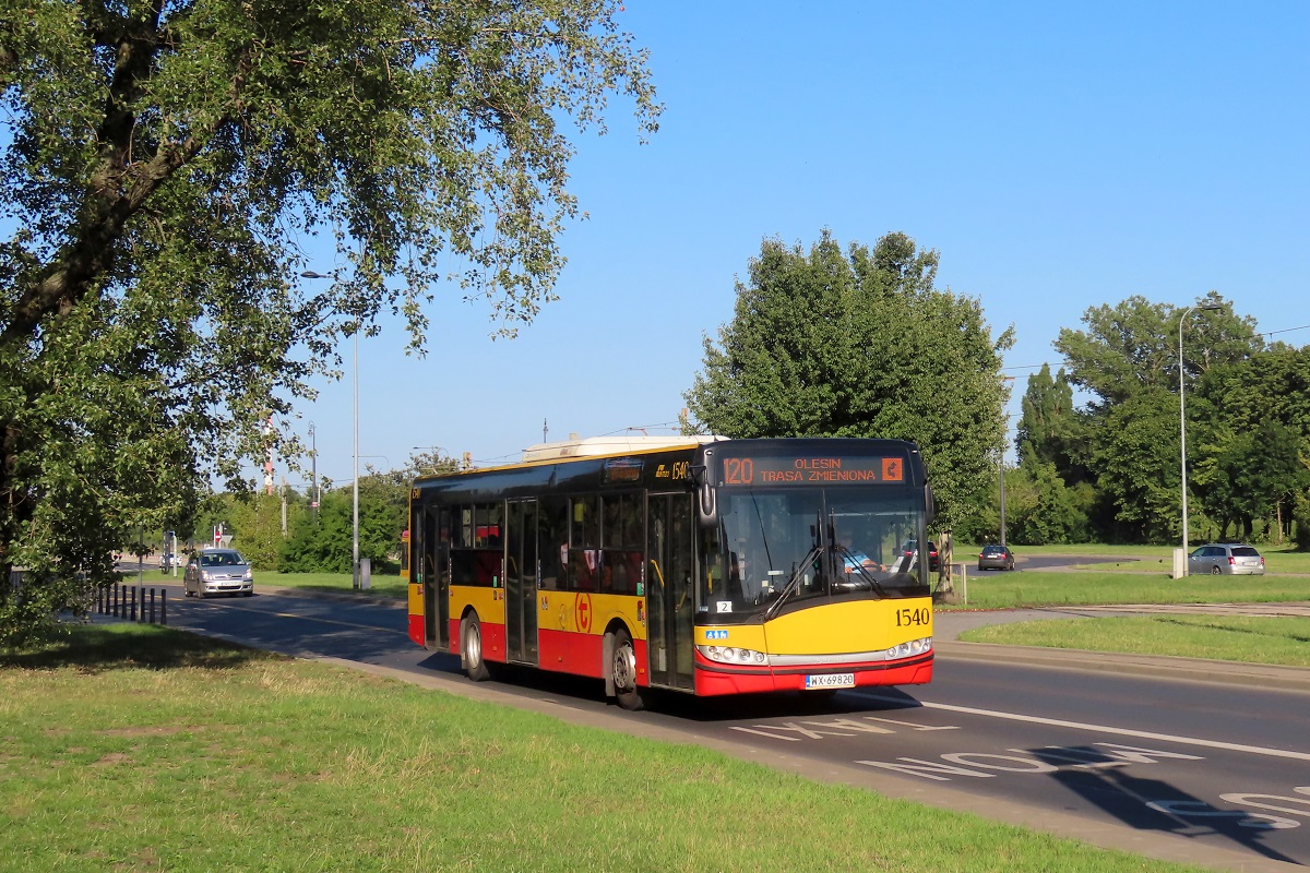 1540
Solaris jedzie jako kurs linii numer 120: Dw. Wschodni-Kijowska (17:12)-Olesin (18:14).
