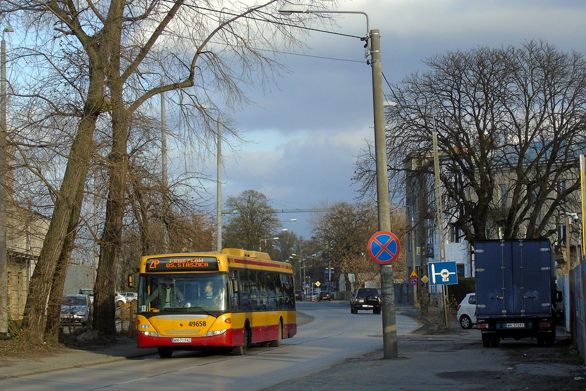 49658 (80260)
Scania jedzie w obsĹudze kursu linii zastÄpczej ZTM ZP w relacji Warszawa Dw. Zachodni (13:20)-PruszkĂłw os. Staszica (13:48).  
