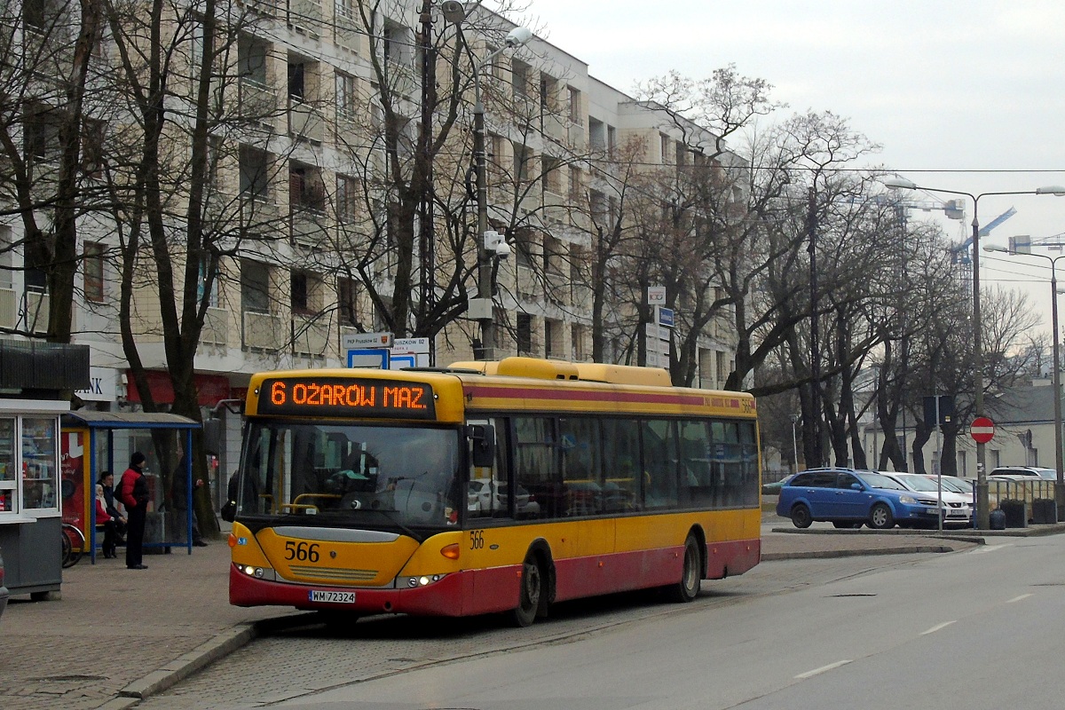 80266
Scania (ex. A566) stoi na przystanku "PKP PruszkĂłw 02" w obsĹudze kursu linii numer 6 w relacji PruszkĂłw os. Staszica (14:10)-OĹźarĂłw Mazowiecki PKP (14:40). 
Słowa kluczowe: DziwadĹo