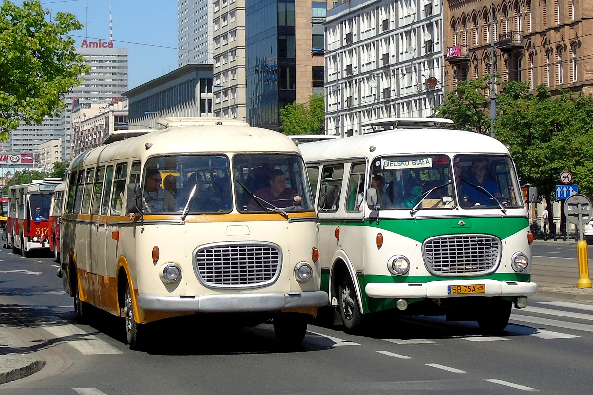 D1 1353
OgĂłrki (D1 1353 i SB 75A) jadÄ w paradzie autobusĂłw po ulicach Warszawy w ramach MiÄdzynarodowego Zlotu Zabytkowych AutobusĂłw 2017. 
Słowa kluczowe: NM2017 J043