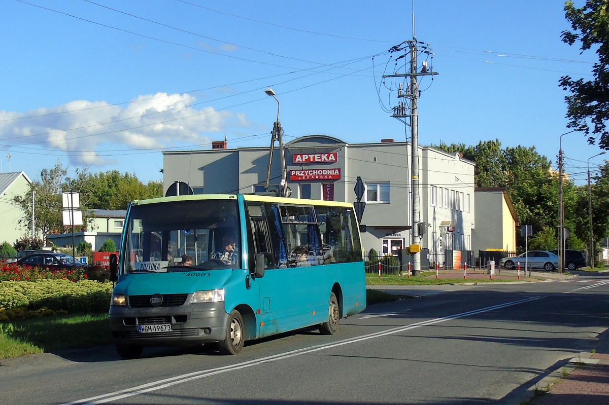 40003
ProCity jedzie w obsĹudze kursu "295" linii podmiejskiej w relacji Grodzisk Maz. Traugutta KĹadka (18:15)-Roztoka (18:56). 
