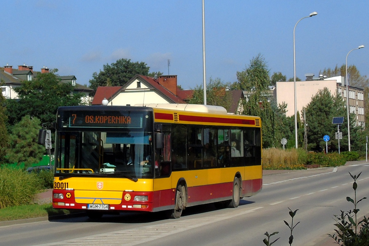 30011
SAM jedzie w obsĹudze kursu "4" linii numer 7 w relacji Grodzisk Maz. Szpital (9:00)-Grodzisk Maz. Szpital (9:38) p. Grodzisk Maz. Os. Teligi (9:19). 
