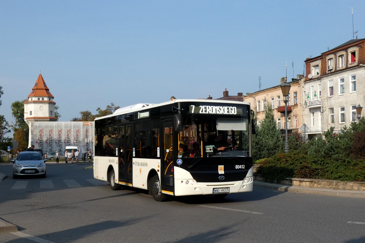 80412
ZAZ jedzie w obsĹudze kursu "7820" linii numer 7 w relacji ĹťyrardĂłw  Parkingowa PÄtla (8:11)-ĹťyrardĂłw Ĺťeromskiego/PoznaĹska (8:35). 
