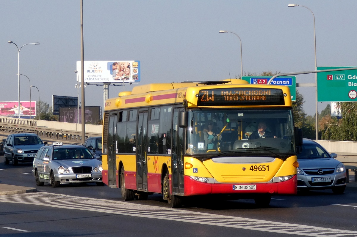 49651 (70245)
Scania jedzie w obsĹudze kursu linii zastÄpczej ZTM ZW w relacji PruszkĂłw Dulag (7:43)-Warszawa Dw. Zachodni (8:21). 
