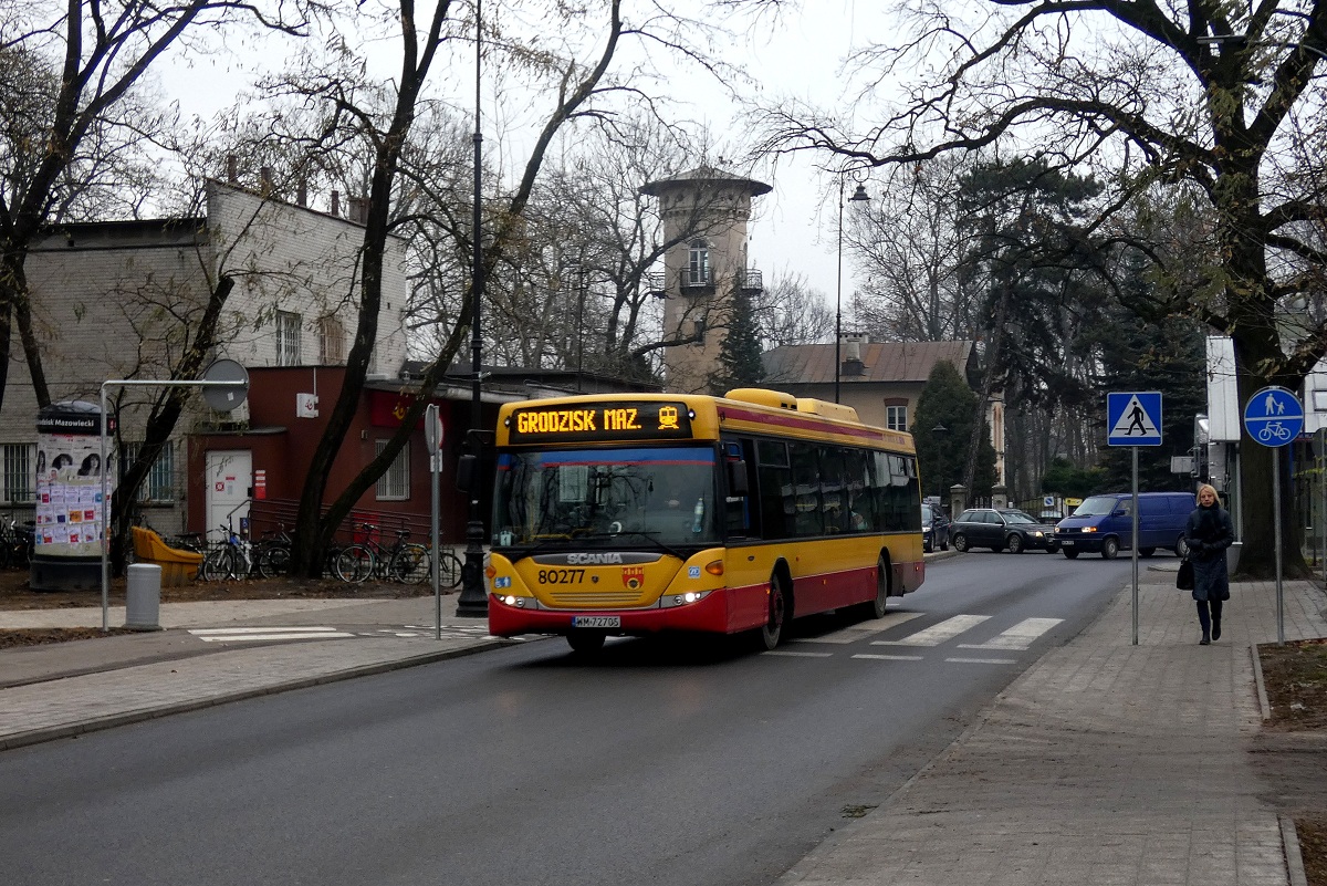 80277
Scania (ex. A577) jedzie w obsĹudze kursu ZKA w relacji PKP PruszkĂłw-PKP Grodzisk Mazowiecki. Linia zostaĹa uruchomiona w zwiÄzku z wstrzymaniem ruchu kolejowego pomiÄdzy Grodziskiem a Pruszkowem. 
