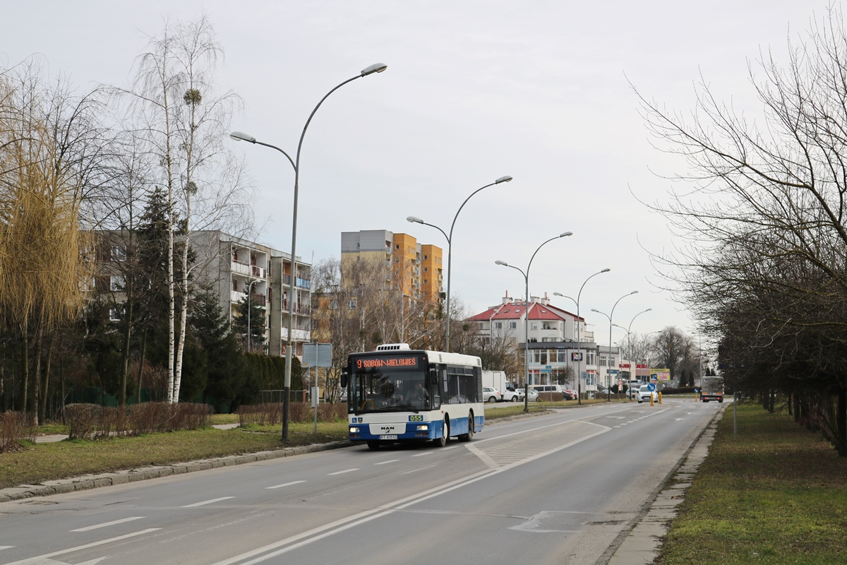 055 (1315)
KomunikacjÄ w Tarnobrzegu od 2013 roku obsĹuguje firma Polkar z Krakowa. Ich tabor skĹada siÄ gĹĂłwnie z uĹźywanych autobusĂłw, w tym duĹźa czÄĹÄ pojazdĂłw jest marki MAN. Po Tarnobrzegu od 2019 jeĹźdĹźÄ liniowo 2 ex. warszawskie osioĹki #055, (ex. 1315) i #075 (ex.1313). 
Słowa kluczowe: NM223