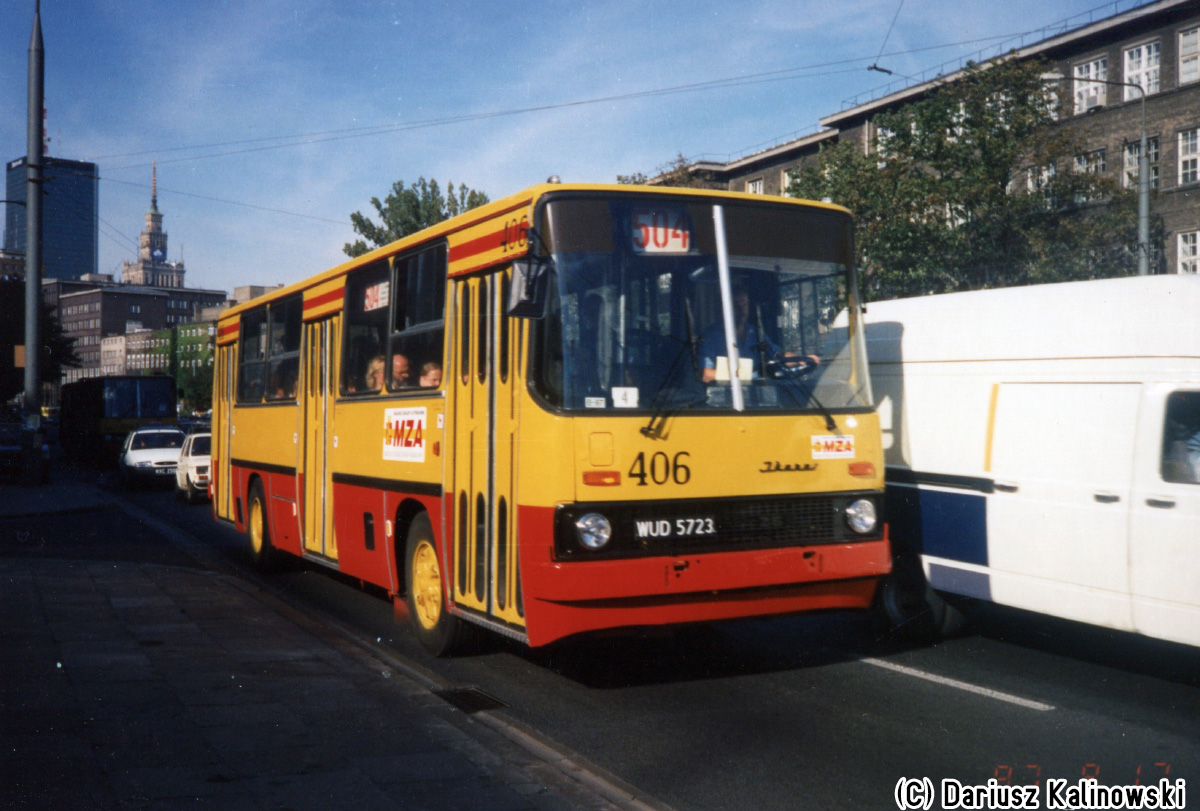 406
rok prod 1984, NG 93 (ex 388), ODB 97, kasacja 2005. 
SolĂłwka pierwsze dni w ruchu po odbudowie. PrzyjÄty schemat malowania dla naprawy gĹĂłwnej to ĹźĂłĹte pola nad drzwiami i srebrne (szare) felgi, odbudowy miaĹy czerwony pasek oraz ĹźĂłĹte felgi.
Słowa kluczowe: IK260