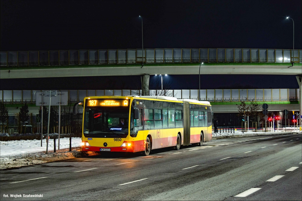 9850
W okresie zimowym podczas ferii, 187 kursowaĹo na skrĂłconej trasie Ursus-NiedĹşwiadek - Aleja Witosa. 
