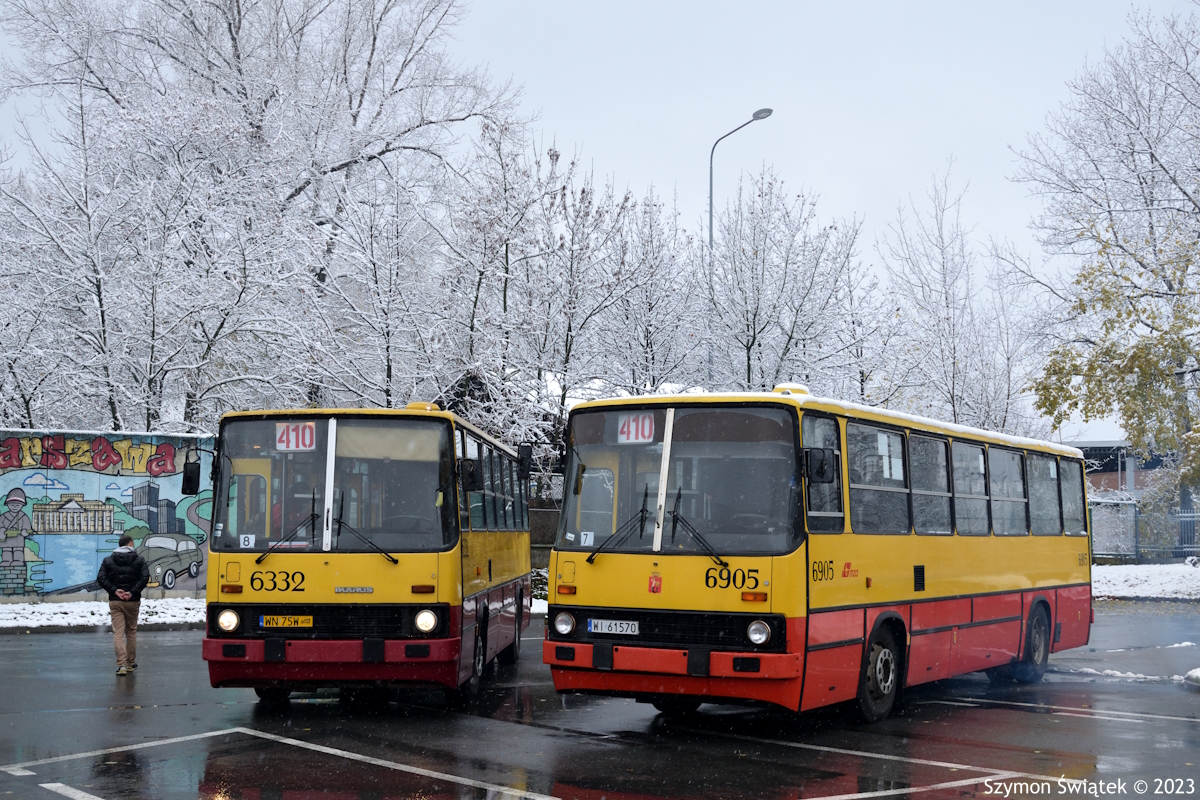 6905, 6332
Dwa Ikarusy 260.73A szykujÄce siÄ do obsĹugi linii "410".
Słowa kluczowe: IK260 10-lecie_wycofania_ikarusĂłw