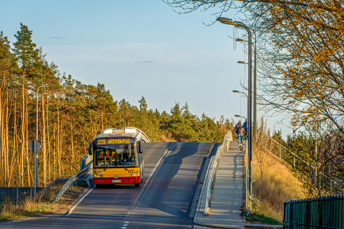 1223
Dnia 12 kwietnia br., w zwiÄzku z remontem linii kolejowej nr 7, uruchomiono liniÄ 229, kursujÄcÄ od przystanku kolejowego w Falenicy do pÄtli UrsynĂłw PĹd., przebiegajÄcÄ m.in. przez Most PoĹudniowy oraz widoczny na fotografii wiadukt na ulicy TawuĹkowej.
